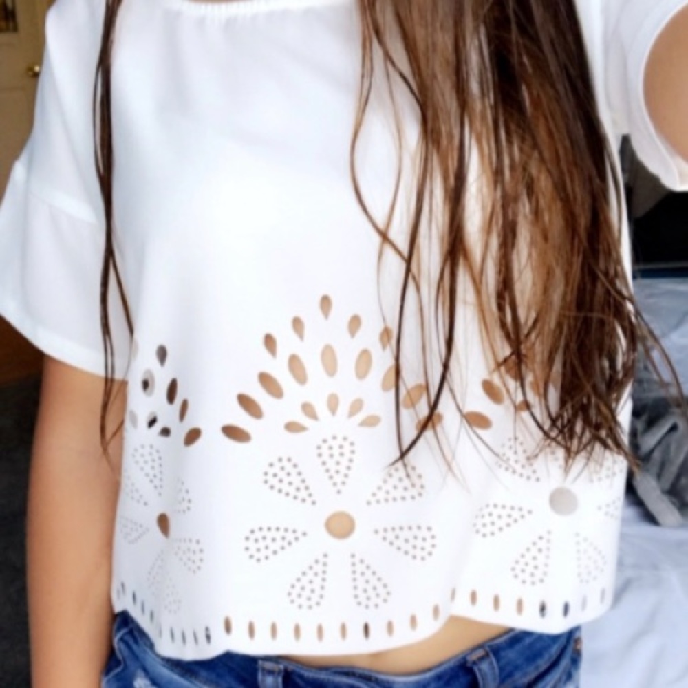 White Crop Top